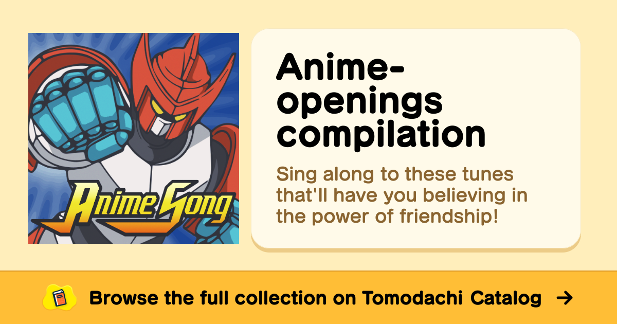 Anime-openings compilation · Tomodachi Life Treasures - Animal