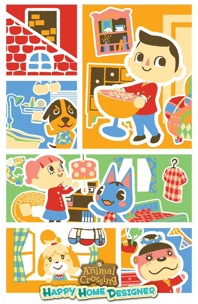 Exclusive Art Poster with Animal Crossing Happy Home Designer pre