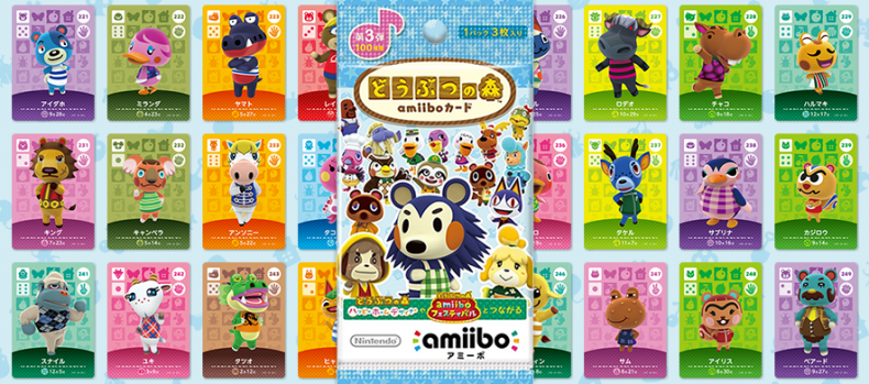 Nintendo Amiibo Pack 3 Tarjetas Animal Crossing Serie 4