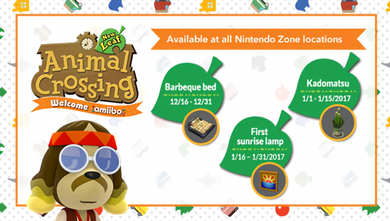 Three Animal Crossing New Leaf Dlc Items Returning Via Nintendo Zones In North America Animal Crossing World
