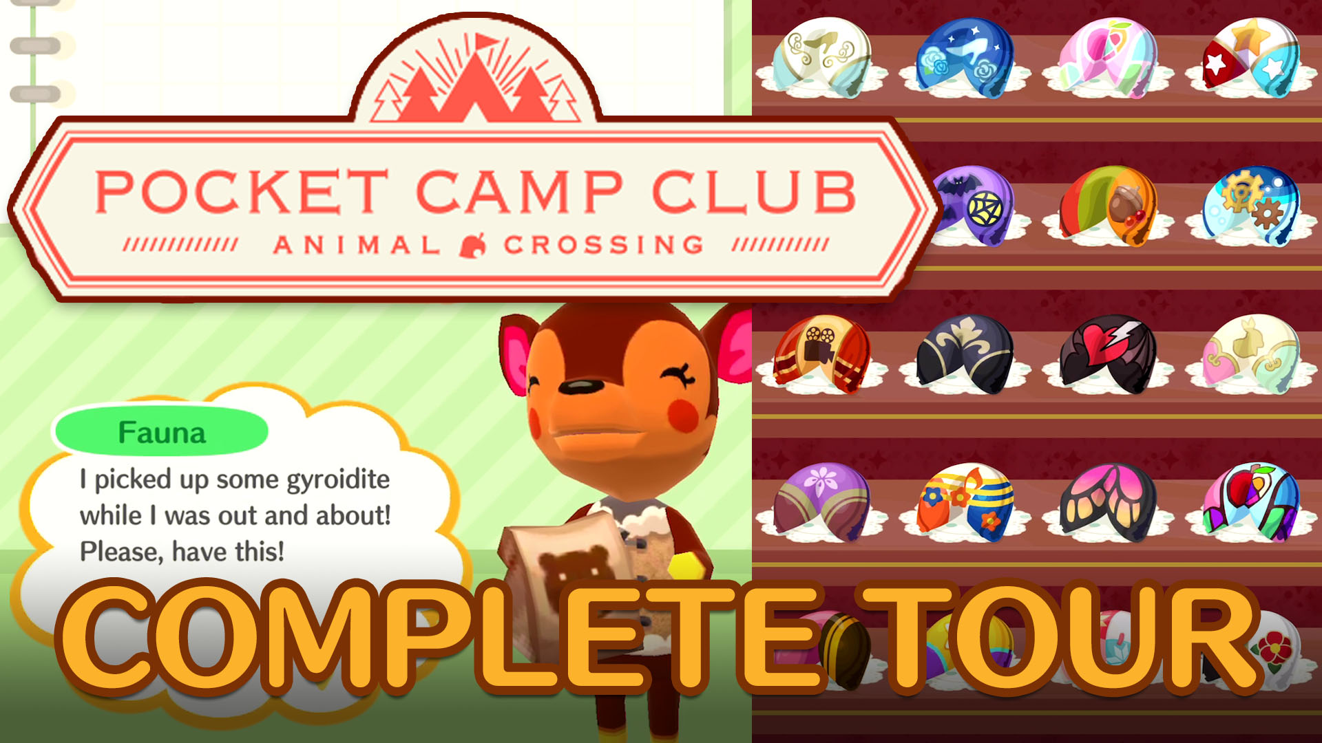 Pocket Camp Club Video Tour Checking out the Happy Helper and Cookie