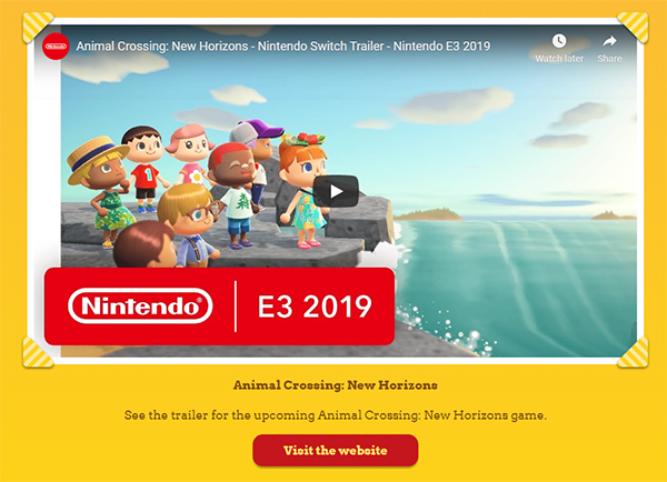 Animal Crossing: New Horizons - Nintendo Switch Trailer - Nintendo
