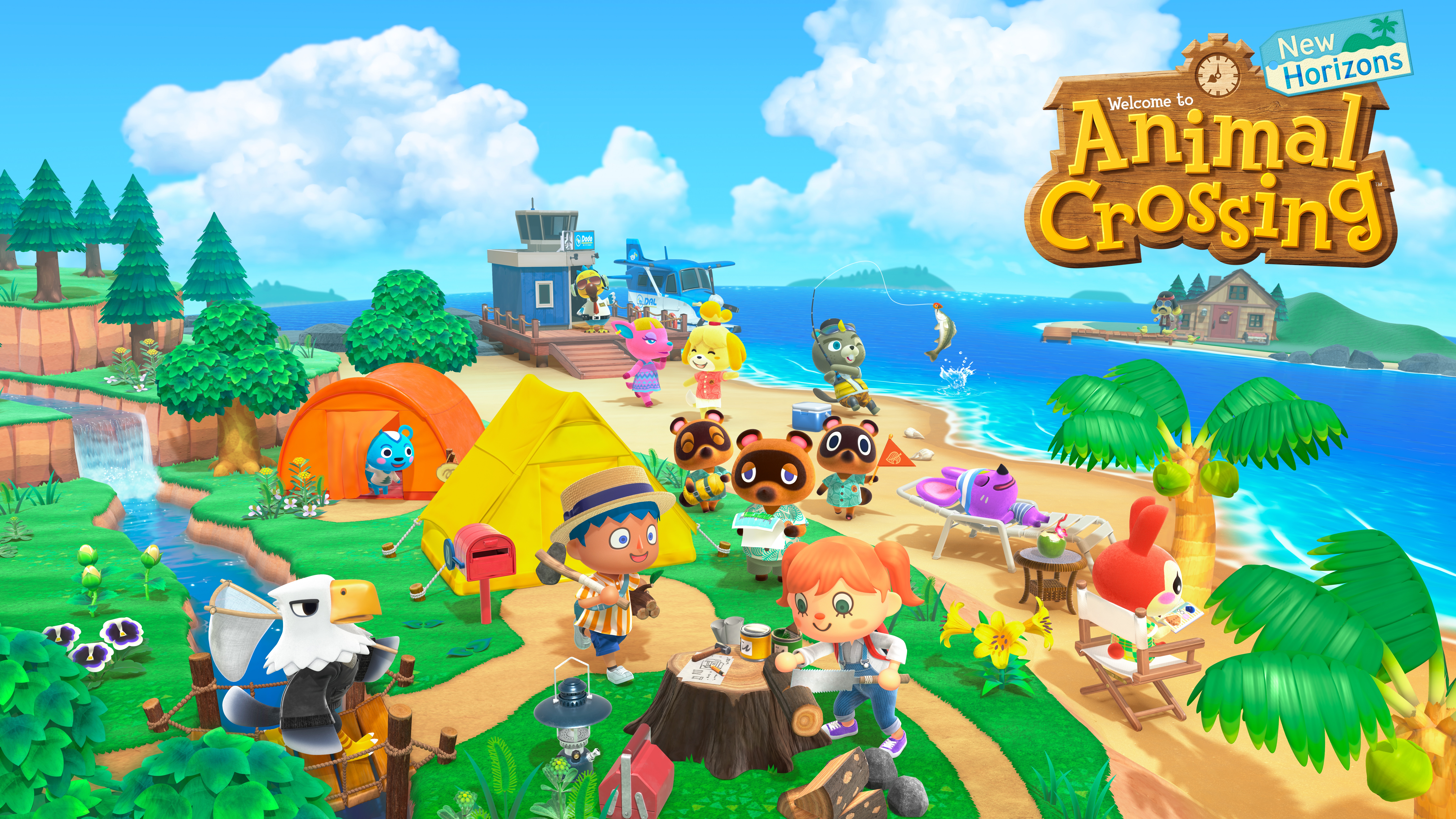 Animal Crossing New Horizons Key Artwork January 2020 9000wide 