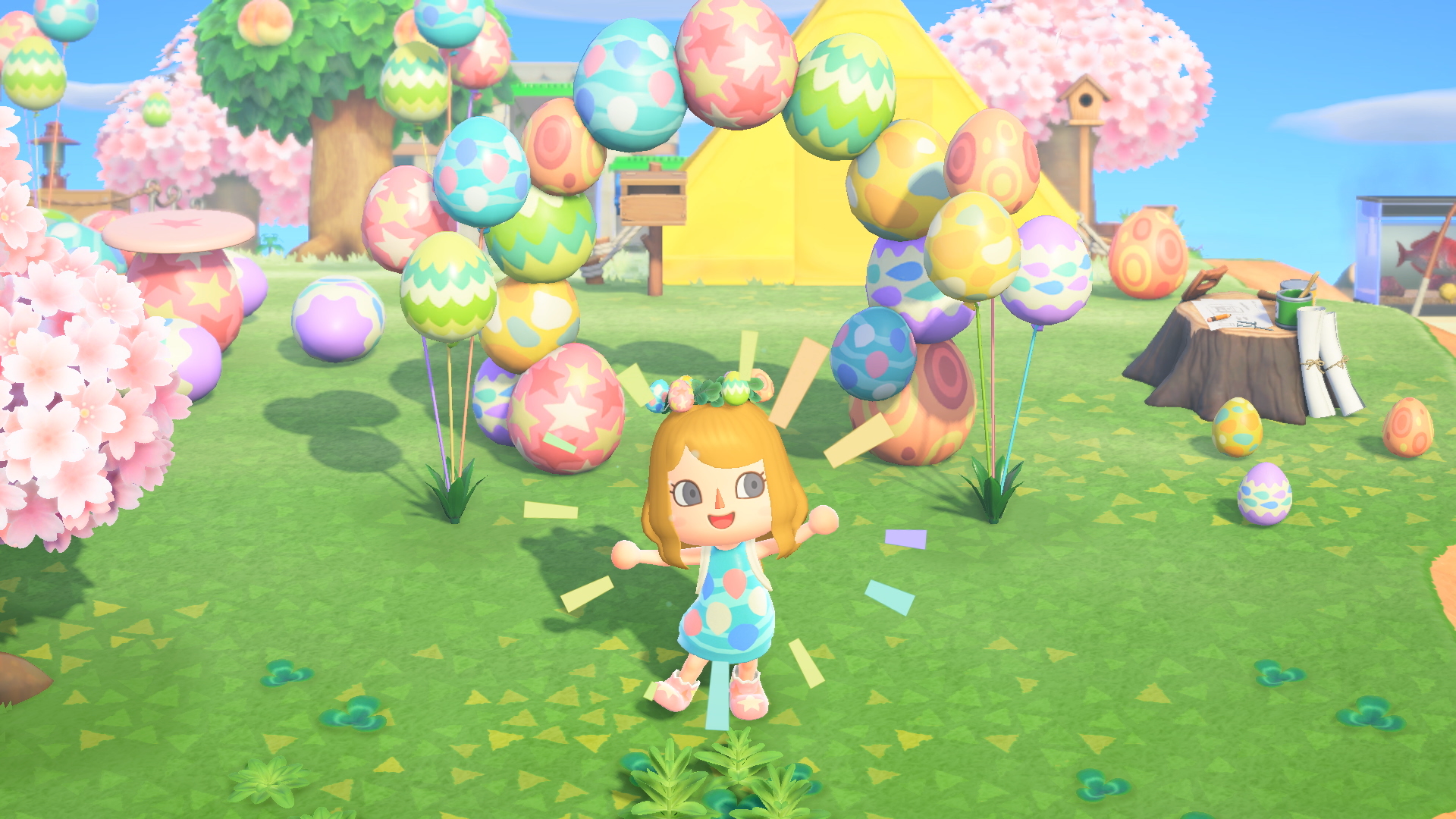The Bunny Day Easter Event with new Egg Furniture comes to Animal