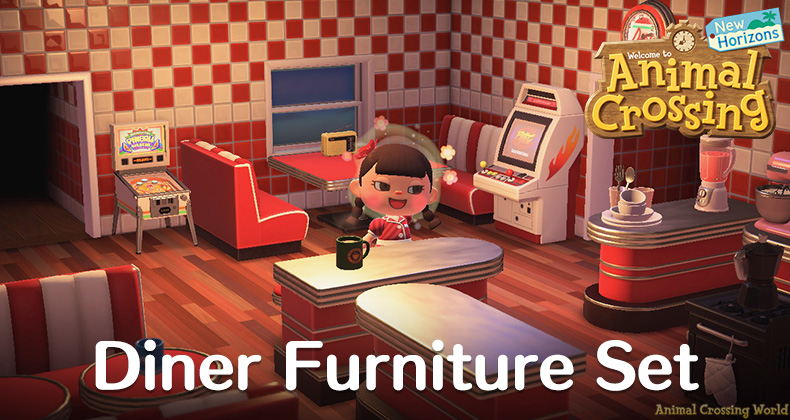 Diner Furniture Set All Items Variations In Animal Crossing