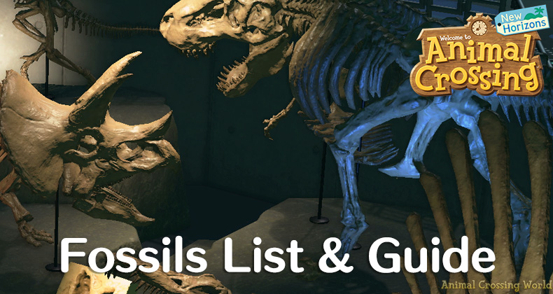 Complete List Of All Fossils With Prices How To Get Them In Animal Crossing New Horizons Acnh Guides Animal Crossing World