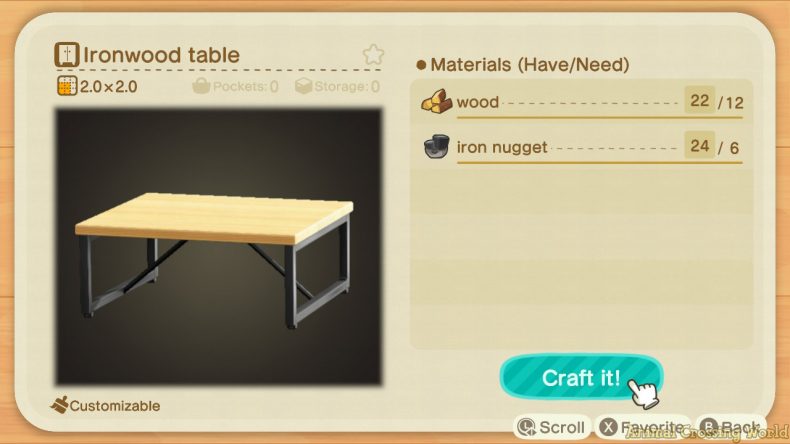 Ironwood Furniture Set: How to Craft &amp; Get All Items 