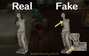 acnh gallant statue real vs fake