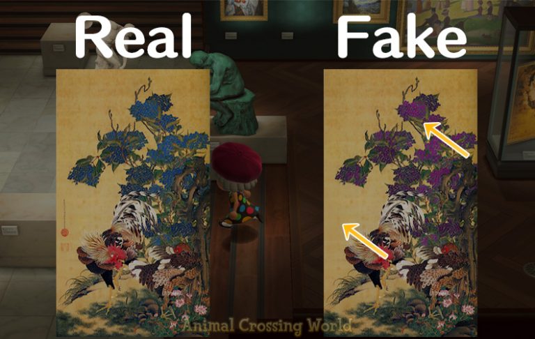 gallant statue animal crossing real vs fake