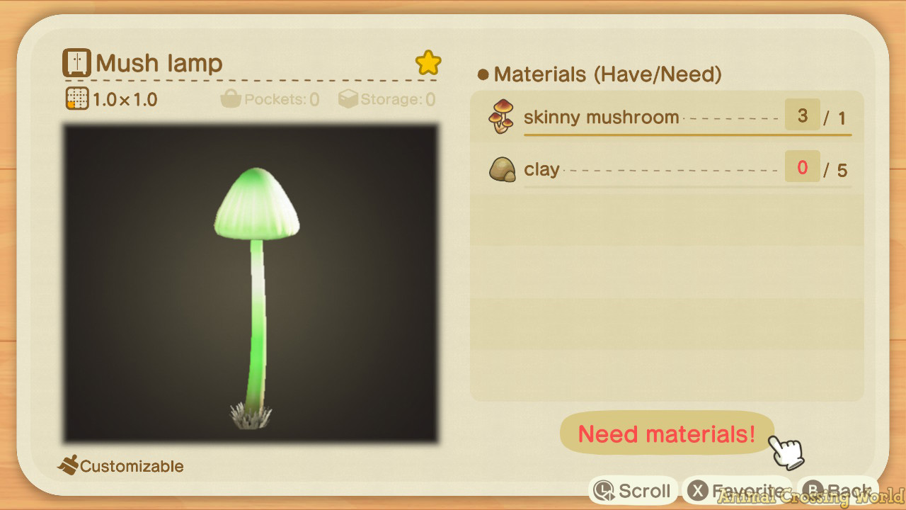 Mushroom DIY Crafting Recipes & How To Get Them in Animal Crossing: New  Horizons