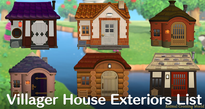 Animal Crossing New Horizons Villager House Exterior Designs Complete List