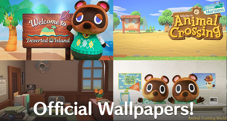 animal crossing logo wallpaprr