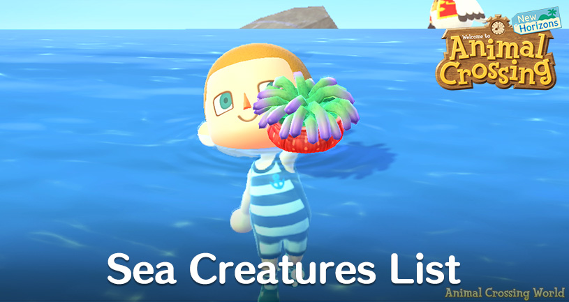 Sea Creatures List Guide: Months, Hours, Sell Prices, Shadows in Animal  Crossing: New Horizons