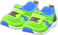 Kiddie Sneakers Item with Green Variation in Animal Crossing: New Horizons