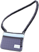 Sacoche Bag Item with Black Variation in Animal Crossing: New Horizons