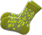 Sheer Socks Item with Olive Variation in Animal Crossing: New Horizons