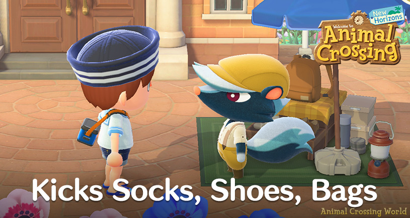 Kicks: All Shoes, Socks, Bags For Sale & How Unlock in Animal Crossing: New Horizons