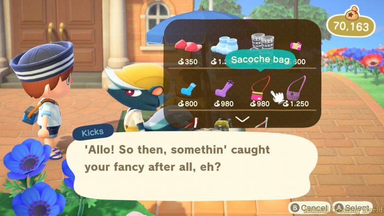 Kicks: All Shoes, Socks, Bags For Sale & How Unlock in Animal Crossing: New Horizons