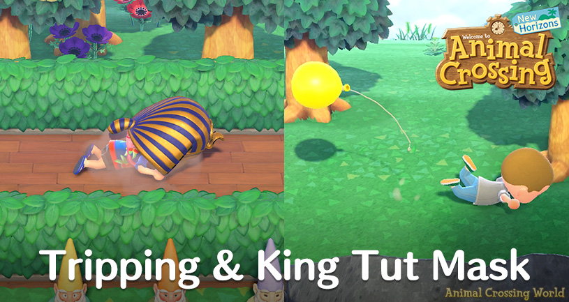 Tripping & How To Craft The King Tut Mask DIY Recipe in Animal Crossing ...