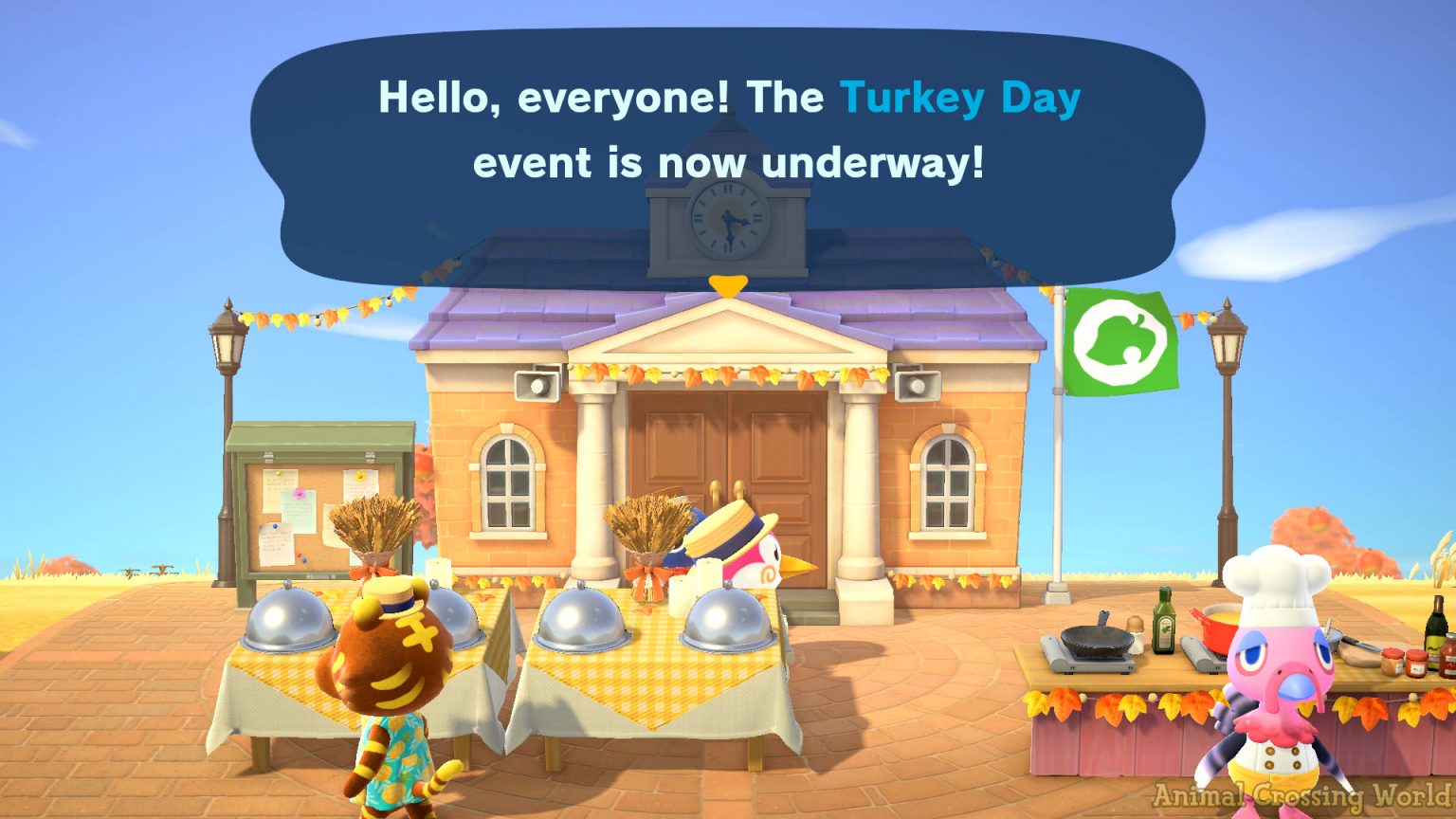 It's Turkey Day In Animal Crossing New Horizons Today Don't Miss Out