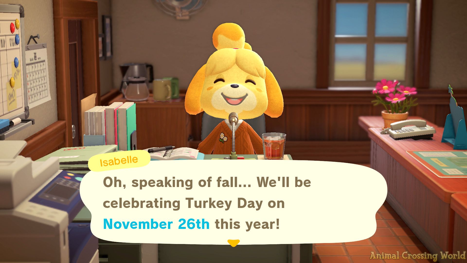 Turkey Day Event Preparations Begin Today In Animal Crossing New