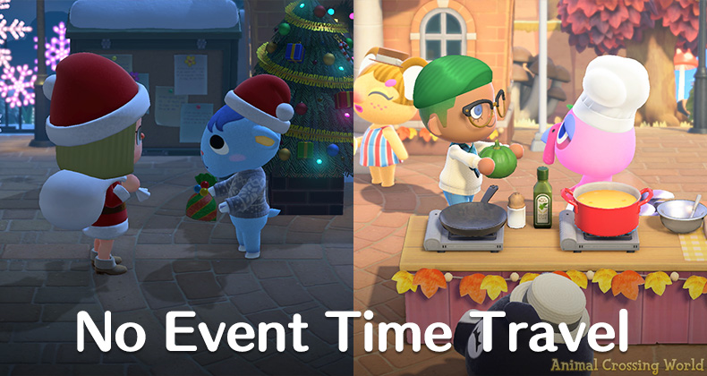 You Can T Time Travel Ahead To Thanksgiving Christmas Events In Animal Crossing S Winter Update Animal Crossing World