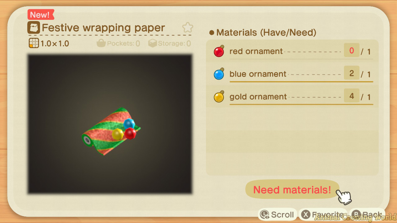 How To Get & Craft Festive Wrapping Paper in Animal Crossing: New