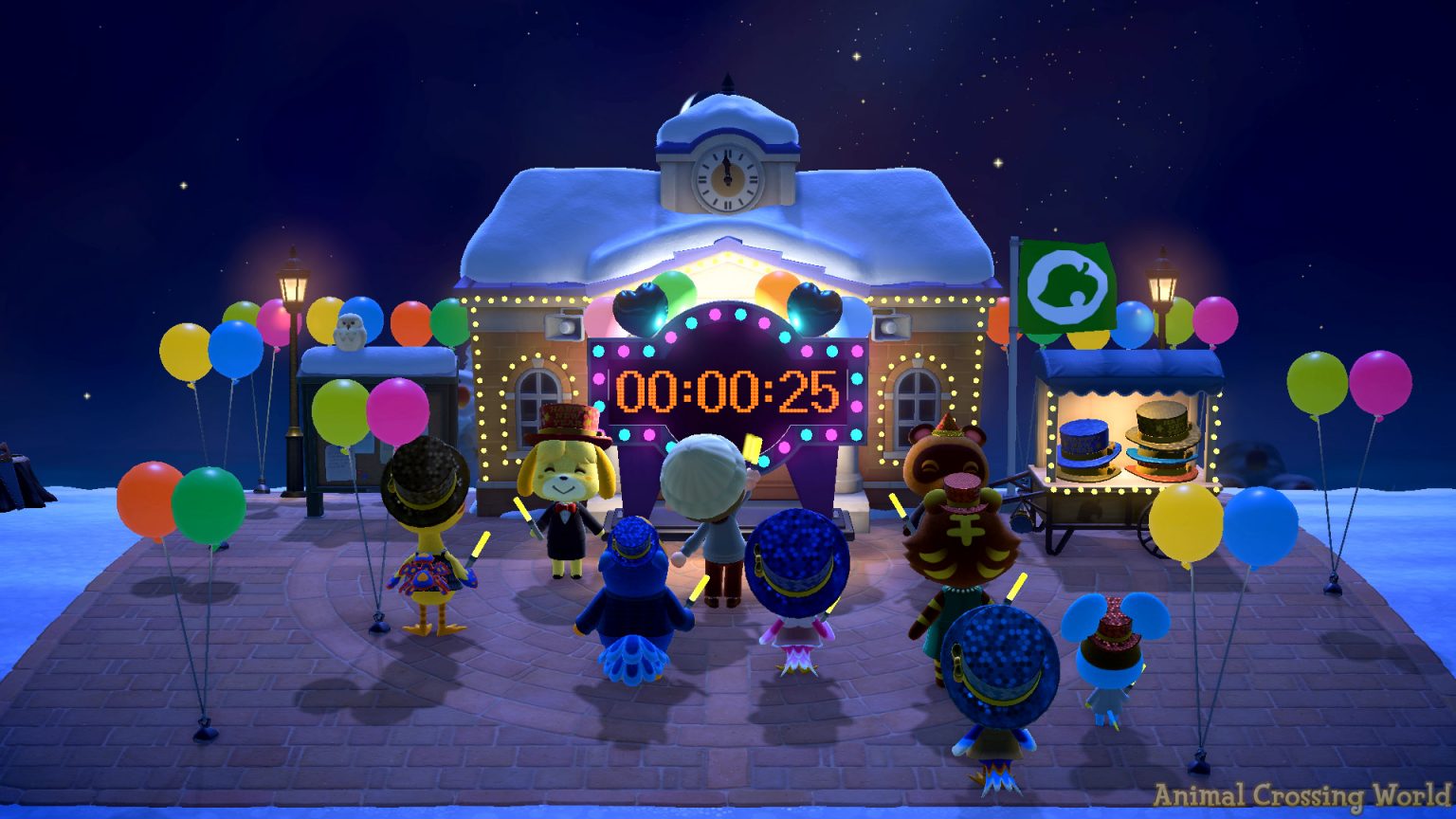 Celebrate New Year's Eve 2021 In Animal Crossing New Horizons Tonight