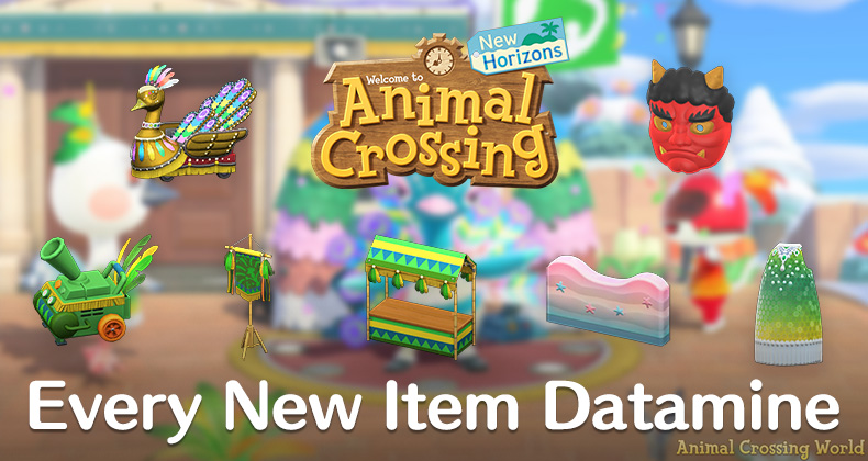 Every New Item Added In January S Animal Crossing New Horizons Update Datamine Animal Crossing World