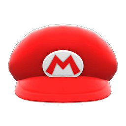 Mario Hat Item in Animal Crossing: New Horizons