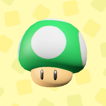 1-Up Mushroom -- Super Mario Item in Animal Crossing: New Horizons