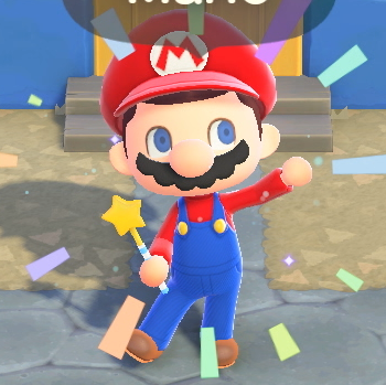 Mario Outfit -- Super Mario Item in Animal Crossing: New Horizons