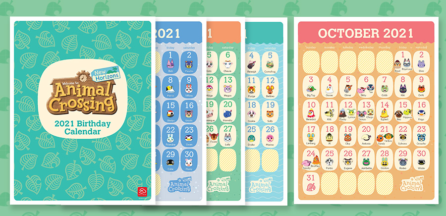 Get This Cute Animal Crossing New Horizons 2021 Calendar With Birthdays Download Animal Crossing World