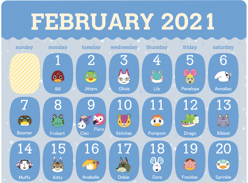 Get This Cute Animal Crossing: New Horizons 2021 Calendar With