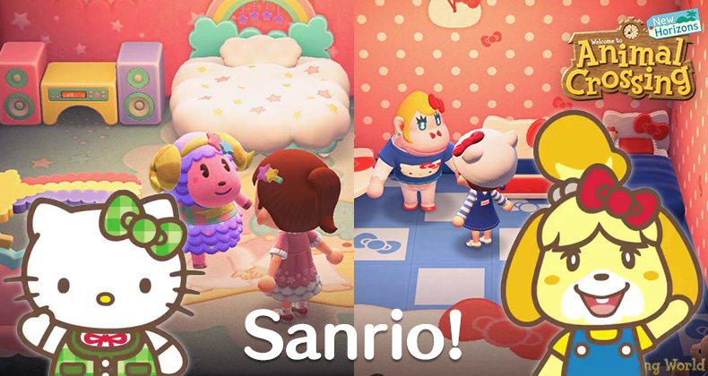 Animal Crossing New Horizon 6 x Super Rare Sanrio Posters Hello kitty Cinnamon 