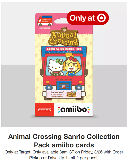 Animal Crossing Sanrio Amiibo Cards At Target How To Buy Restocks Animal Crossing World