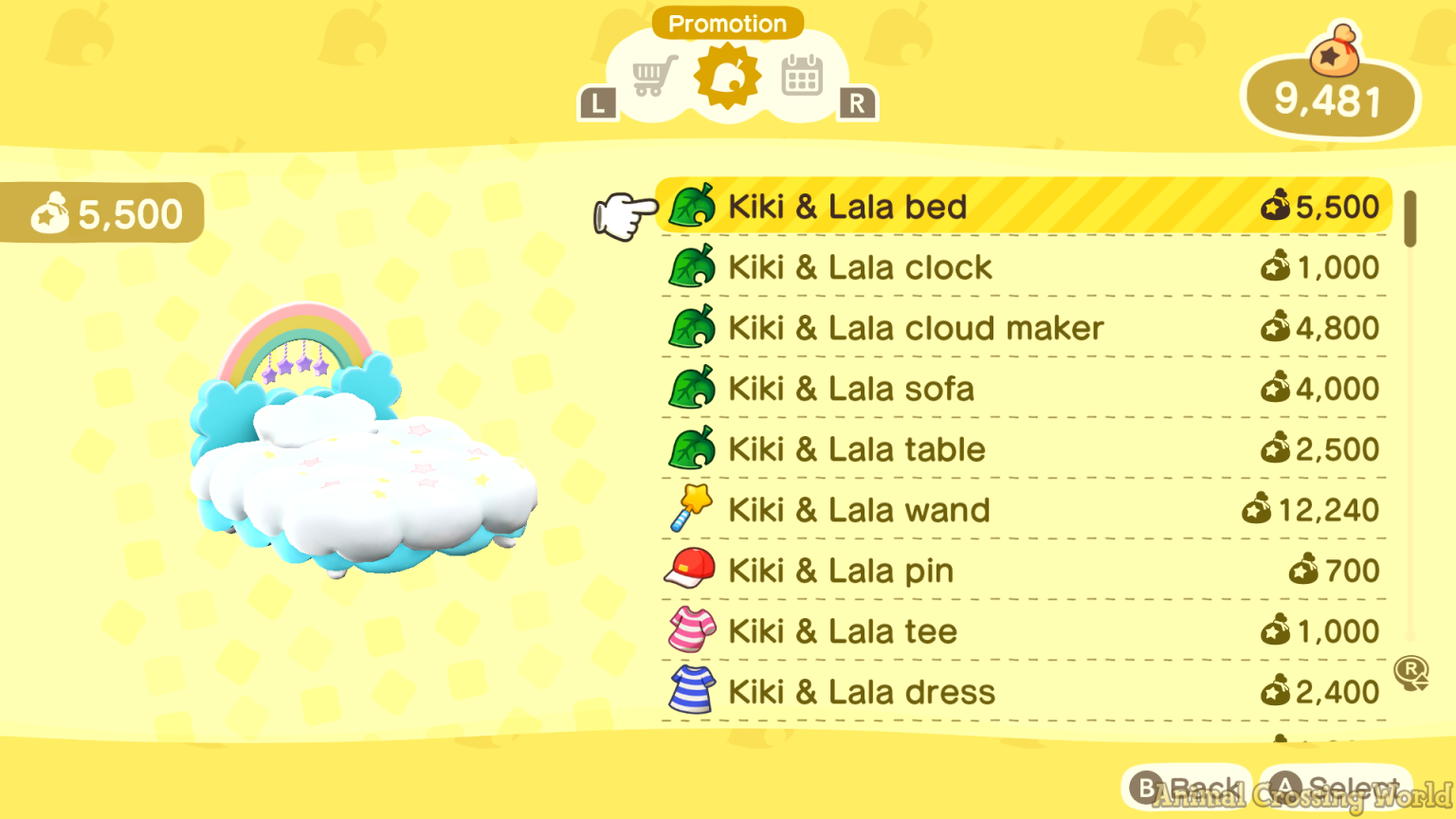 Sanrio Villagers, Furniture, Clothing List How To Get Everything in