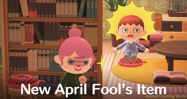 April Fool's Whoopee Cushion Item Variations In Animal Crossing: New