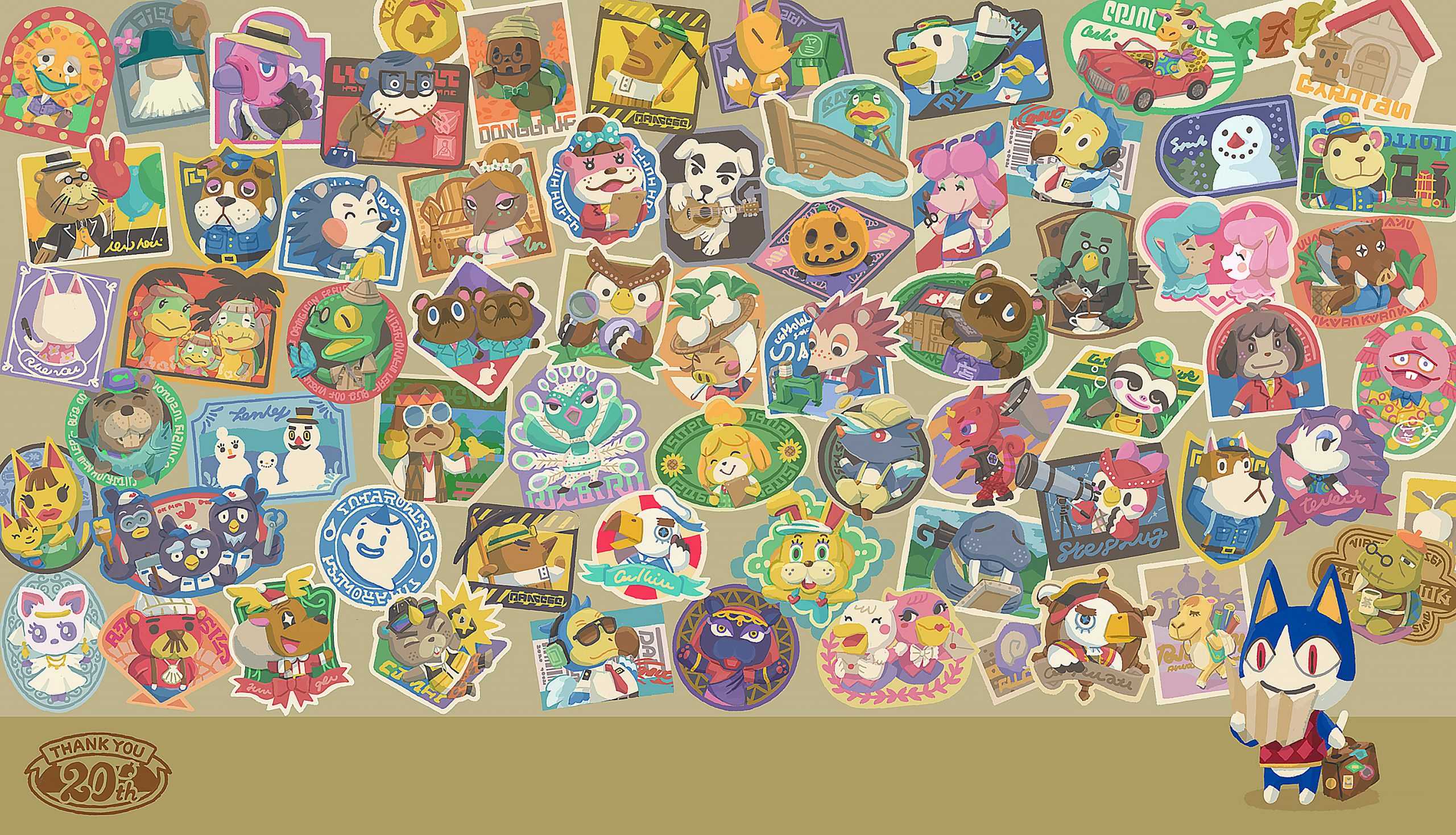 Nintendo Celebrates Years Of Animal Crossing With Art Featuring Past Characters Like Brewster Animal Crossing World