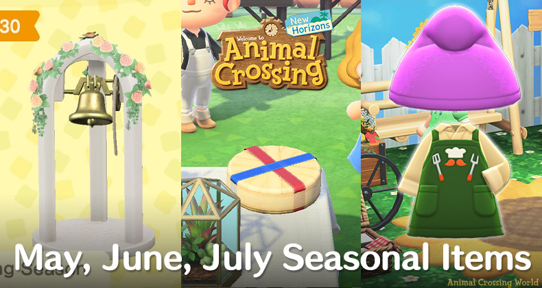 New Returning May June July 21 Seasonal Items In Animal Crossing New Horizons Animal Crossing World