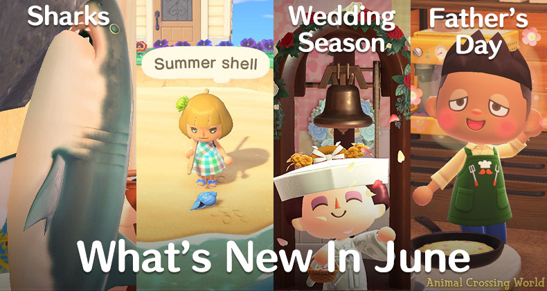 What S New In June 21 For Animal Crossing New Horizons This Summer New Items Events Creatures Animal Crossing World