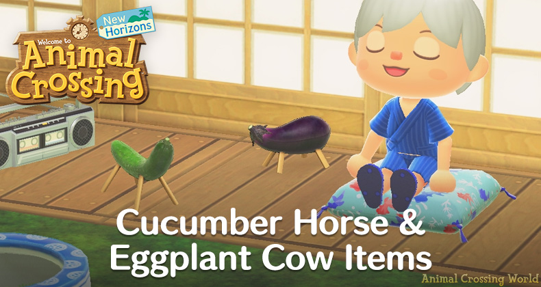 Get An Eggplant Cow & Cucumber Horse This Week In Animal Crossing: New