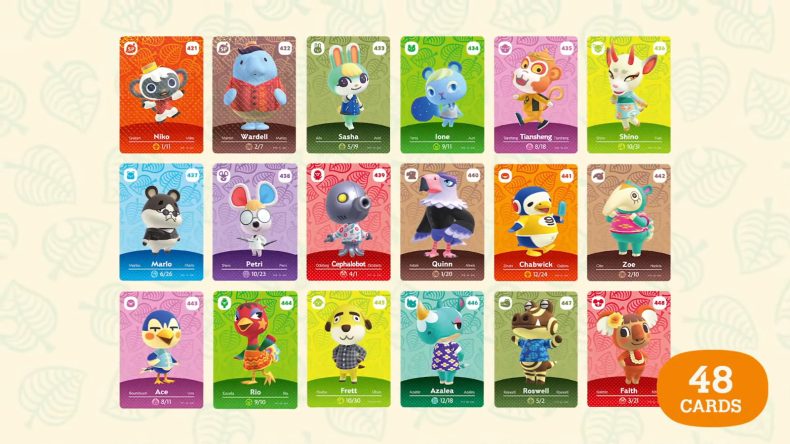 animal crossing amiibo cards series 1 list