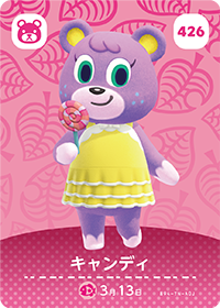 Megan (#426) in Series 5 of Animal Crossing Amiibo Cards