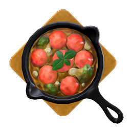 Tomates Al Ajillo Recipe in Animal Crossing: New Horizons