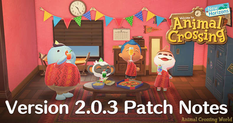 Update Notes - Patch Note 2.0.3