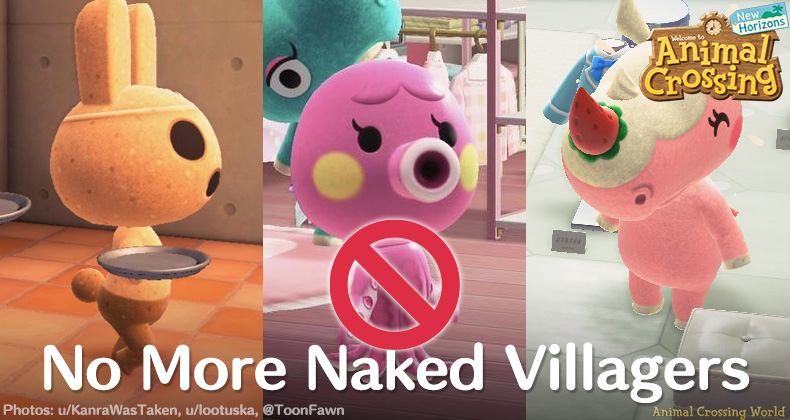 Animal Crossing: New Horizons Update Ends Naked Villagers Incident