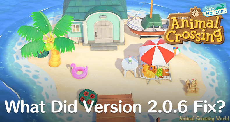 Animal Crossing: New Horizons update version 2.0.6 patch notes